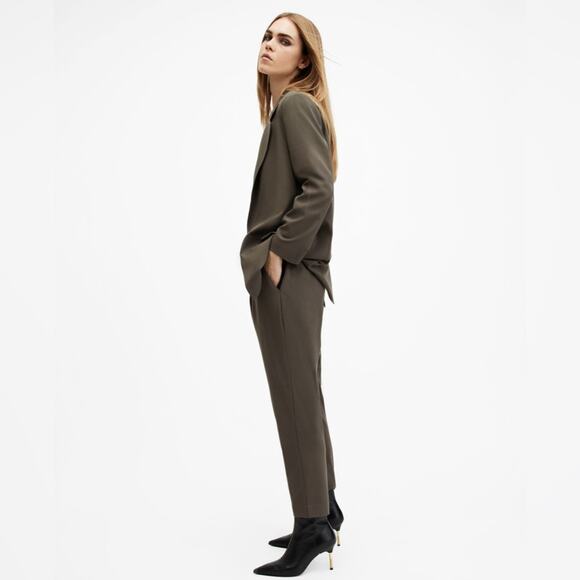 All Saints Aleida Lightweight Tri Pants Pull In Tapered Leg  Size 4 Preppy Boho - Picture 10 of 15